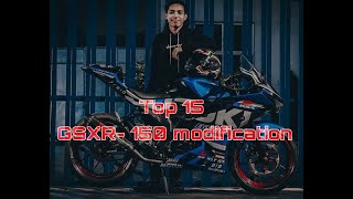 TOP 15 GSXR 150 modification 2022 [upl. by Reivazx285]