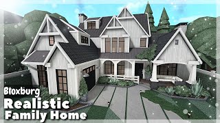 BLOXBURG Realistic 2Story Family Home Speedbuild  Roblox House Build [upl. by Niraj929]