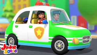 Roues Sur la Voiture de Police  Plus Véhicules Chansons pour Bébés [upl. by Bunder]