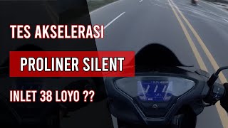 TES AKSELERASI KNALPOT PROLINER NEO SR SILENT  AEROX 155 CONNECTED [upl. by Pauli]