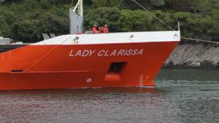 The quotLady Clarissaquot Departing From Fowey Docks [upl. by Edmee]