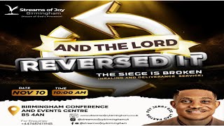 SUNDAY SERVICE  AND THE LORD REVERSE IT  10TH NOV 2024 [upl. by Ecinad757]