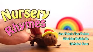 Nursery Rhymes  One Potato Two Potato  Wind the Bobbin Up  ABC Song [upl. by Hobie674]