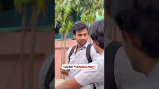 Sacchi “Influencering” shorts ytshorts comedy rishabhhshukla [upl. by Hgielsel]