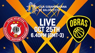 Atletico Potosi v Obras Sanitarias  Full Basketball Game Liga Sudamericana de Baloncesto FIBA 2024 [upl. by Ayocal]