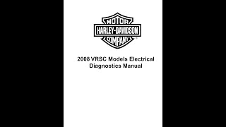 Manual De Diagnóstico Elétrico  Harley Davidson  VRSC Models  2008 [upl. by Legnaesoj]