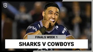 NRL CronullaSutherland Sharks v North Queensland Cowboys  Finals Week 1 2022  Full Match Replay [upl. by Engel359]