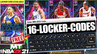 9 NEW HIDDEN LOCKER CODES CHANCE AT FREE DARK MATTER AND MORE 16 ACTIVE NBA 2K21 LOCKER CODES [upl. by Dlared]