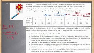 Logistisches Wachstum  Erklärungen und GTR ★ Exponentialfunktion Übung 1 [upl. by Ahseel]