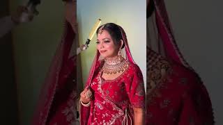 Bridal makeup done muskan makeup artist23 tarending makeup look partymakeup 🥰💄 [upl. by Elleinnod]