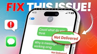 How To Solve iMessage Not Delivered Messages Issue on iPhone  Fix iMessage Delivery Problems [upl. by Ycnuahc]