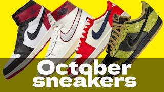 EVERY OCTOBER SNEAKER drops and info [upl. by Jadwiga]