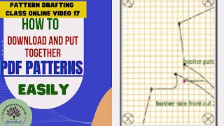 How to print out and put together your bustier princess dart pdf pattern [upl. by Marybeth]