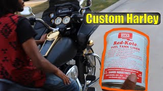 How To Red Kote a Harley Davidson Gas Tank [upl. by Ahsratal531]