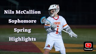 Nils McCallion  Class of 2026  2024 Spring Highlights [upl. by Eednahs]