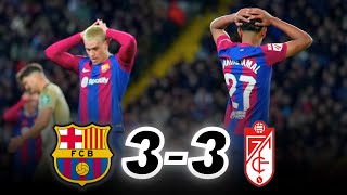 BARÇA DRAWS AGAINST GRANDA DESPITE a STELLAR L YAMAL  FC BARCELONA 3️⃣ GRANADA 3️⃣ [upl. by Dnyletak484]