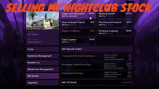 SELLING NIGHTCLUB STOCK for 1200000  GTA 5 Online [upl. by Chaffinch437]