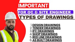 Types of Drawings in Construction Projects  IFC Shop Drawings  Red Line Drawings As built [upl. by Shadow]