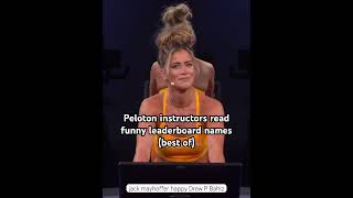 Peloton instructors read funny leaderboard names Best of funny pelotonbike peloton shoutout [upl. by Nylegna578]