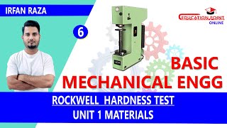 RockWell Hardness Test  Basic Mechanical Engineering RGPV BTech 1st Year  Irfan Raza [upl. by Saisoj848]