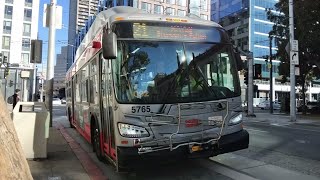 SF Muni 2018 New Flyer XT40 5765 on Route 21 Hayes [upl. by Lovering494]