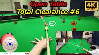 Snooker POV Open Table Total Clearance No 6 [upl. by Lasky867]