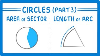 GCSE Maths  Area of a Sector and Length of an Arc of a Circle Circles Part 3 108 [upl. by Wedurn]