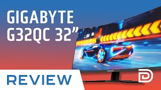 GIGABYTE G32QC 32quot 165Hz 1440P Curved Gaming Monitor  Newegg Now [upl. by Jegger320]