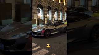 Cool silver Ferrari Portofino for night rides carlover automobile car trending [upl. by Morey]