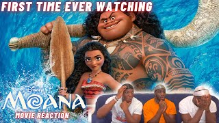 THESE SONGS ARE AMAZING First Time Reacting To MOANA  Group Reaction  MOVIE MONDAY [upl. by Lyrehc44]