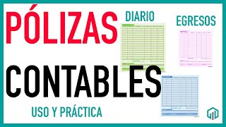 TIPOS DE PÓLIZAS CONTABLES  Qué son y para qué sirven  Curso Básico de Contabilidad [upl. by Metts]