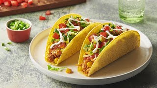 Easy Hard Shell Chicken Tacos Recipe  Old El Paso [upl. by Ester]