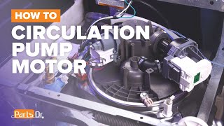 How to replace Circulation Pump Motor part  W11032770 on your Whirlpool Dishwasher [upl. by Roselle]