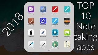 2018’s Top 10 note taking apps for iPad 2018 and iPad pro Paperless Student [upl. by Hinze]