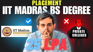 IIT Madras BS Data Science Placement 2024  Official Data Out  Highest 25 LPA 😲 [upl. by Nohsram]