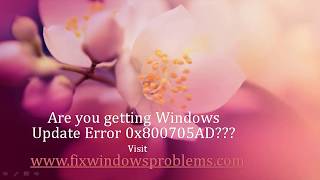 Fix Windows Update Error 0x800705AD [upl. by Aneerol]