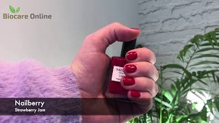 NAGELLAK SWATCH Nailberry  Strawberry Jam  Biocare Online [upl. by Rhyne]