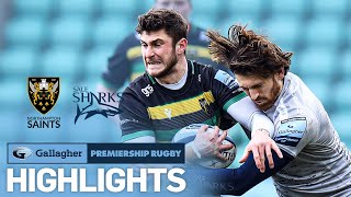 Northampton v Sale  HIGHLIGHTS  Late Comeback Survived  Gallagher Premiership 202021 [upl. by Irneh]