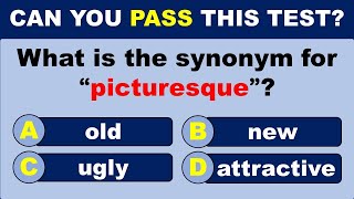 Synonyms Quiz CAN YOU PASS THIS TEST 95 CANNOT SCORE 2025  challenge [upl. by Flossie]