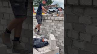 Labourer turns into Bricklaying Boss shorts bricklayer bricklaying [upl. by Ardeha]