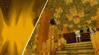 La DIMENSIÓN de LAS ABEJAS para Minecraft 1194  The Bumblezone Mod Review [upl. by Burne94]