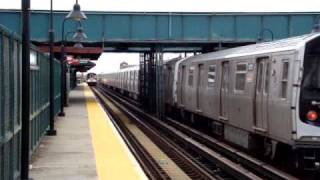 R143 L train CBTC enters livonia [upl. by Cousins]