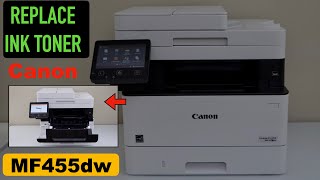 Canon Imageclass MF455dw Ink Toner Replacement [upl. by Bradman687]