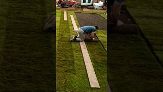 Lawn care Turfing a garden diy uk decor backyardlandscaping fyp turf lawncare artificiallawn [upl. by Ahtrim]