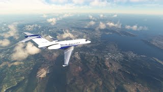 MSFS Munchen Josef Strauss EDDM  Athens Eleftherios Venizelos LGAV full flight vatsim Longitude [upl. by Shayla]