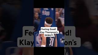 Klay Thompsons DEBUT klaythomposon debut dallas mavericks highlights basketball [upl. by Eiboj]