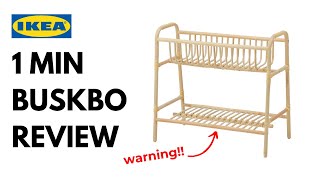 Honest IKEA Review  BUSKBO Plant Stand Rattan [upl. by Eardna793]