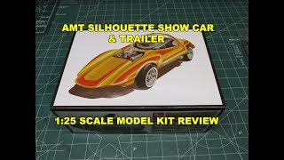 AMT 125 SILHOUETTE SHOW CAR amp TRAILER KIT REVIEW AMT1045 [upl. by Monroy]