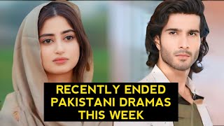 Top 5 Recently Ended Record Breaking Pakistani Dramas 2024 [upl. by Palua579]