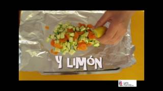 Receta de merluza en papillote [upl. by Ahserak]